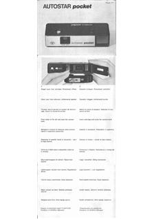 Agfa Autostar Pocket manual. Camera Instructions.